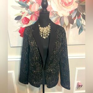 LOFT Black and Gold Blazer